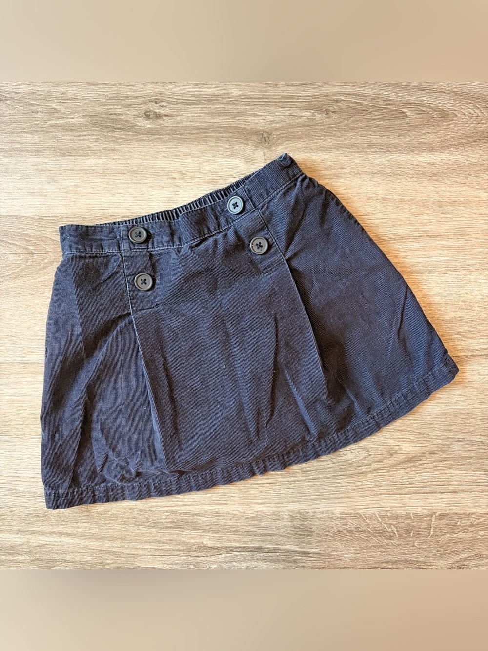 Chaps navy blue corduroy skirt